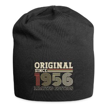 Original seit 1956 Jahrgang Geburtstag Geschenk - Jersey-Beanie - Schwarz - Vorne