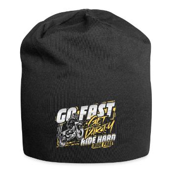 Ride Fast, Get Dirty - Motocross Saying - Jersey Beanie - black - Front