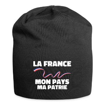 Patriote la france mon pays ma patrie - Bonnet en jersey - noir - Devant