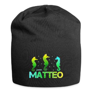 Matteo Geburtstag Matteo - Jersey-Beanie - Schwarz - Vorne