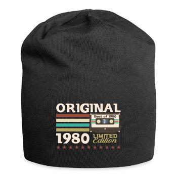 43e anniversaire Vintage Cassette Vintage des années 1980 - Bonnet en jersey - noir - Devant