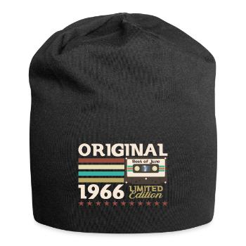 Cassette Juin 1966 Millésime 1966 Anniversaire 1966 - Bonnet en jersey - noir - Devant