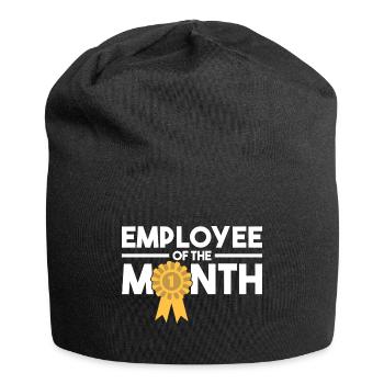 Employee of the Month Award Work Job - Jersey Beanie - black - Front
