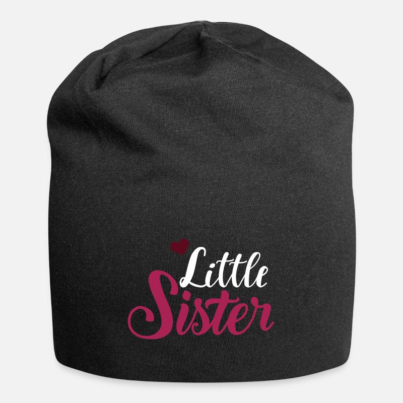 Schwester - Jersey-Beanie - Schwarz