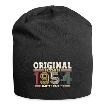 69e anniversaire Original Décembre Né 1954 - Bonnet en jersey - noir - Devant