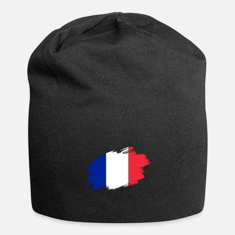 France drapeau français drapeau drapeau tricolore - Bonnet en jersey - noir