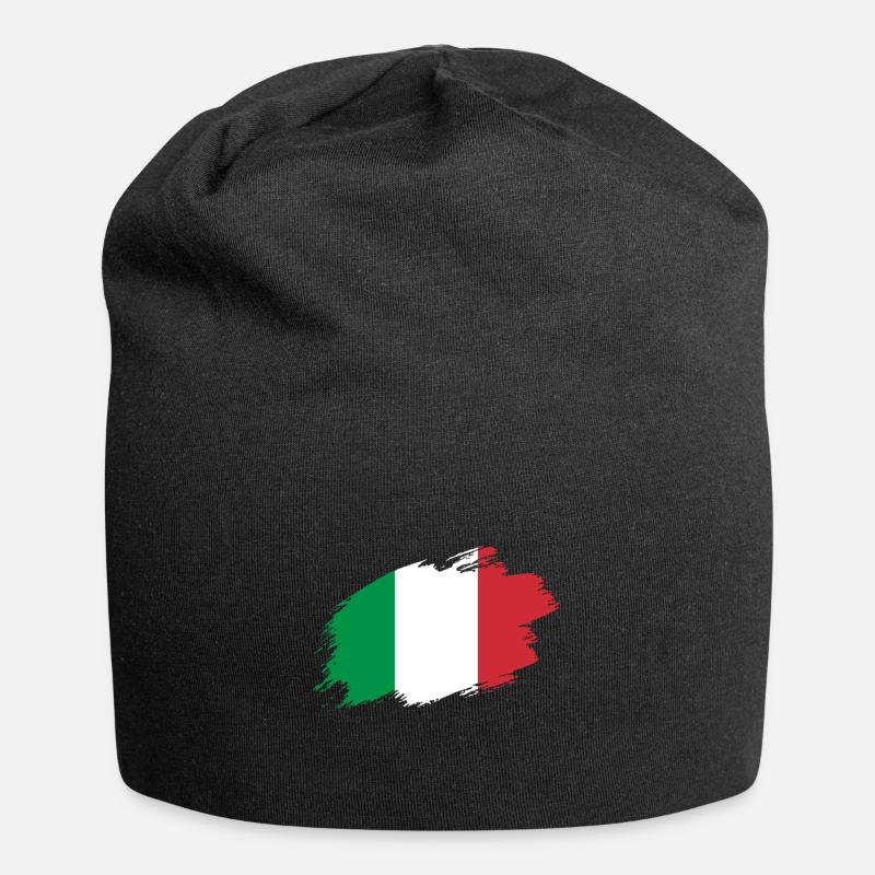 Drapeau italien drapeau italien - Bonnet en jersey - noir