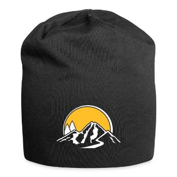 les montagnes - Bonnet en jersey - noir - Devant