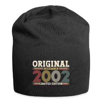 21st Birthday December Born in 2002 - Jersey Beanie - black - Front
