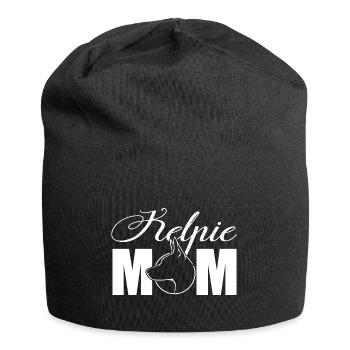 Kelpie Mom Profile Dogs Dog Wilsigns - Jersey Beanie - black - Front