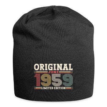 Original Juni 1959 Jahrgang 1959 Geburtstag 1959 - Jersey-Beanie - Schwarz - Vorne