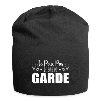 I can't I'm on call funny nurse - Jersey Beanie - black - Front