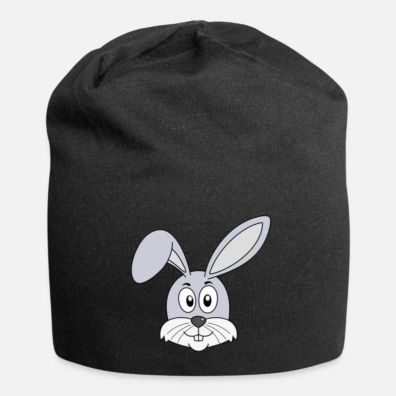 Lapin Lapin lapin Lapin Dents de lapin Lapins Pâques - Bonnet en jersey - noir