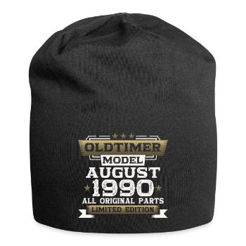 33rd Birthday Man Oldtimer August Vintage 1990 - Jersey Beanie - black - Front