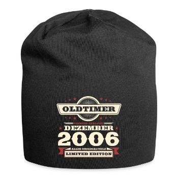 17. Geburtstag Oldtimer Dezember Jahrgang 2006 - Jersey-Beanie - Schwarz - Vorne