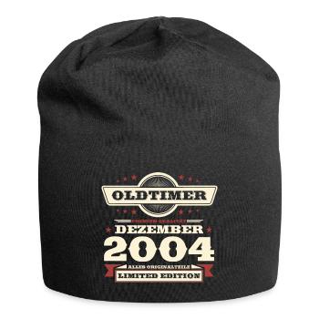 19. Geburtstag Oldtimer Dezember Jahrgang 2004 - Jersey-Beanie - Schwarz - Vorne