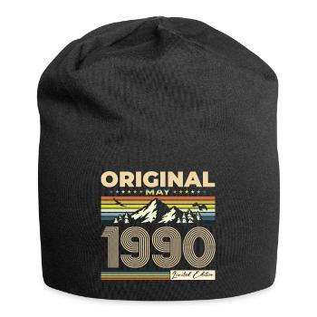 Original 1990 Vintage 1990 34th Birthday 1990 - Jersey Beanie - black - Front