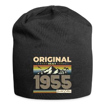 Original Mai 1955 Jahrgang 1955 Geburtstag 1955 - Jersey-Beanie - Schwarz - Vorne