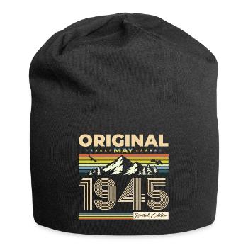 Original May 1945 Vintage 1945 Birthday 1945 - Jersey Beanie - black - Front