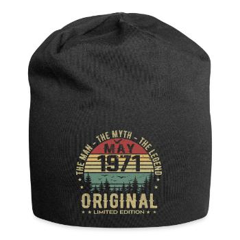 May 1971 54th Anniversary Gift May 1971 May 1971 - Jersey Beanie - black - Front