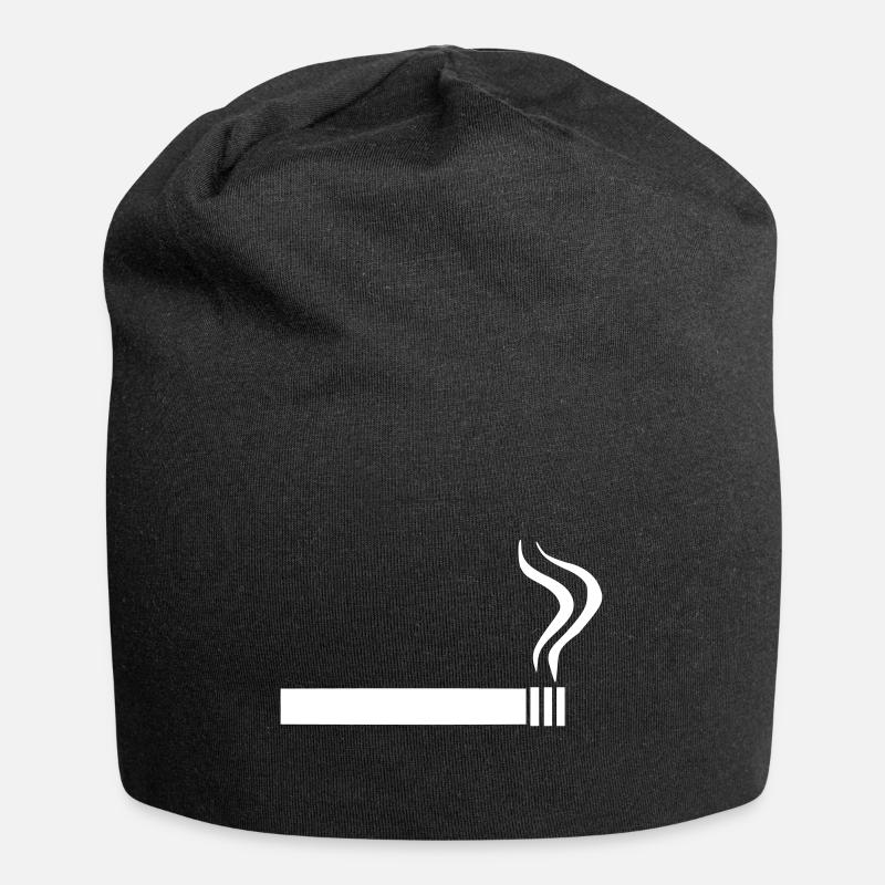 Zigarette - Jersey-Beanie - Schwarz