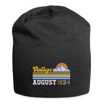 90th Birthday Original August 1934 Born 1934 - Jersey Beanie - black - Front