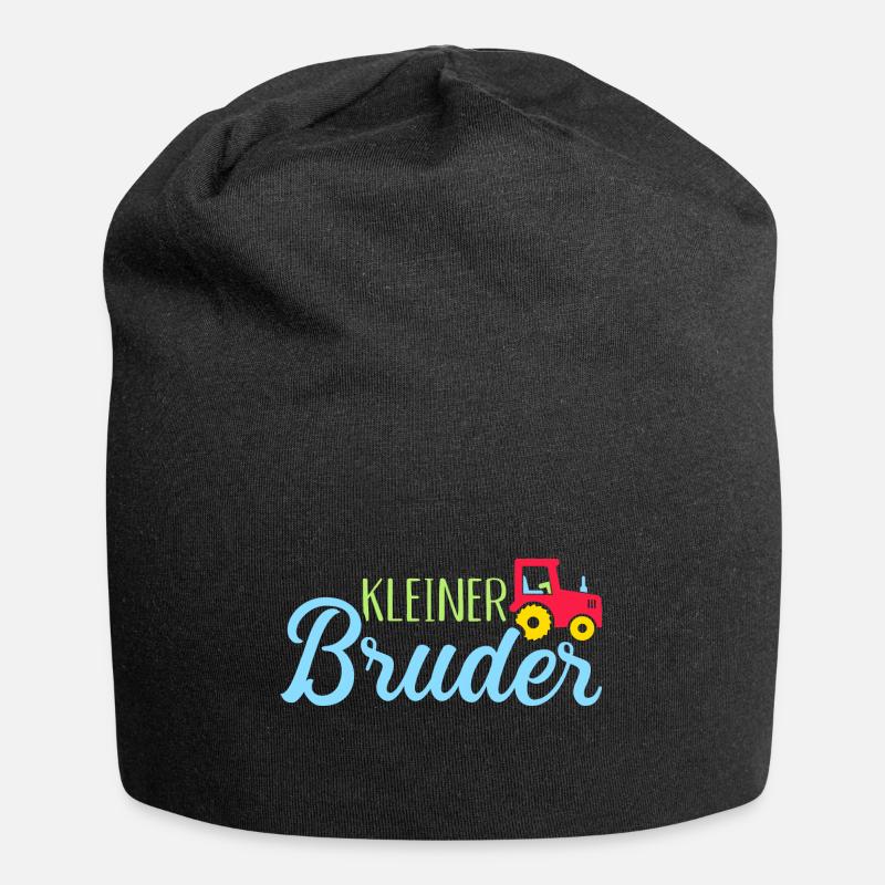 Bruder - Jersey-Beanie - Schwarz