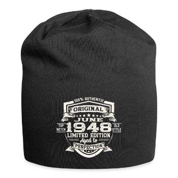 75e anniversaire Juin Millésime 1948 Bouclier original - Bonnet en jersey - noir - Devant