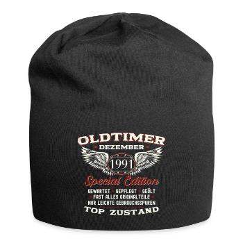 32. Geburtstag Oldtimer Dezember Jahrgang 1991 - Jersey-Beanie - Schwarz - Vorne