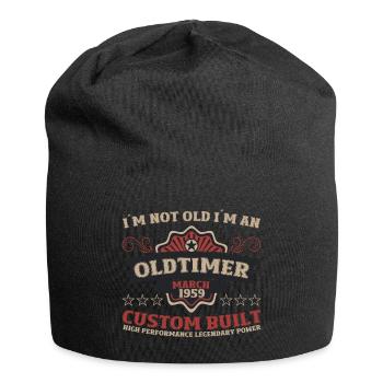 65. Geburtstag März Jahrgang 1959 Oldtimer - Jersey-Beanie - Schwarz - Vorne