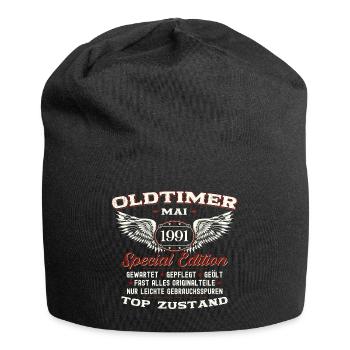 Oldtimer Mai 1991 Jahrgang 1991 Geburtstag 1991 - Jersey-Beanie - Schwarz - Vorne