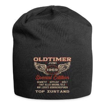 Oldtimer Juni 1969 Jahrgang 1969 55. Geburtstag 69 - Jersey-Beanie - Schwarz - Vorne
