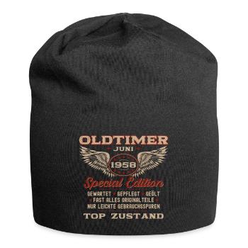 Oldtimer Juni 1958 Jahrgang 1958 66. Geburtstag 58 - Jersey-Beanie - Schwarz - Vorne