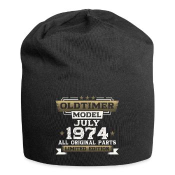 Vintage July 1974 Vintage 1974 50th Birthday 74 - Jersey Beanie - black - Front