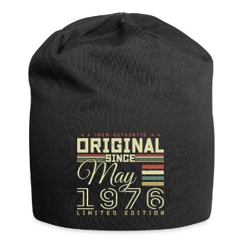 Gift Anniversaire Mai 1976, Gift May 1976 - Jersey-Beanie - Schwarz - Vorne