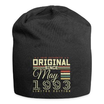 Cadeau Anniversaire Mai 1993, Gift May 1993 - Bonnet en jersey - noir - Devant