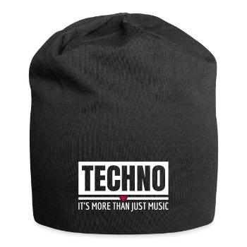 Techno It's More Than Just Music Techno Outfit - Jersey Beanie - black - Front