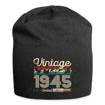 80ème Anniversaire Légende Millésime 1945 Vintage 45 - Bonnet en jersey - noir - Devant