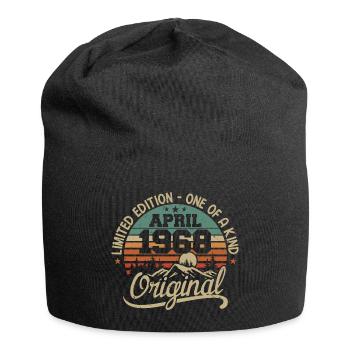 Vintage April 1968 - Original Gift April 1968 - Jersey Beanie - black - Front