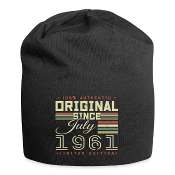 July 1961 Birthday July 1961 July 1961 - Jersey Beanie - black - Front