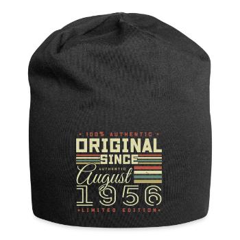 August 1956 Retro August 1956 August 1956 Anniversary - Jersey Beanie - black - Front