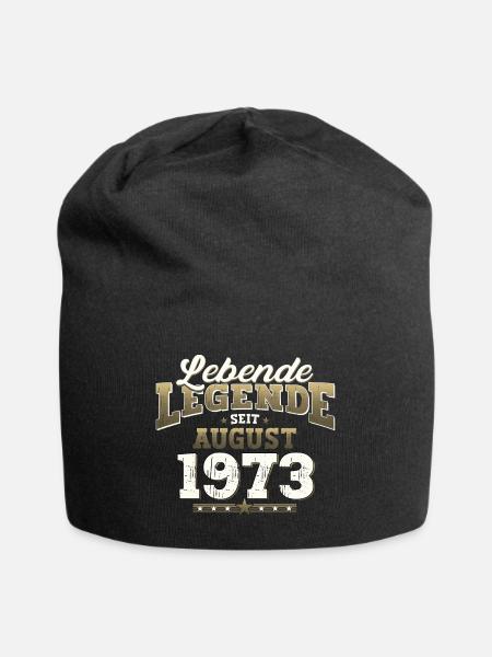 50. Geburtstag Mann Legende August Jahrgang 1973 - Jersey-Beanie - Schwarz