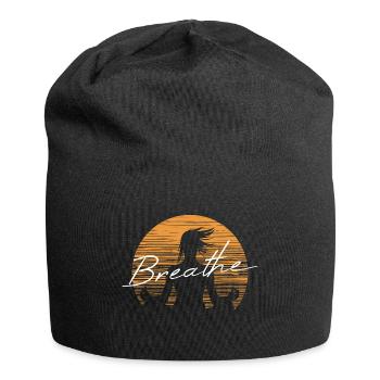 Yoga - The well-being of meditation - Jersey Beanie - black - Front