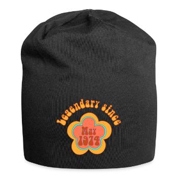 Legendär seit Mai 1974 Geburtstag Retro Geboren - Jersey-Beanie - Schwarz - Vorne