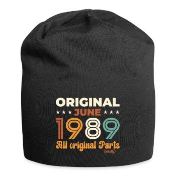 Original Juin 1989 Millésime 1989 Anniversaire 1989 - Bonnet en jersey - noir - Devant