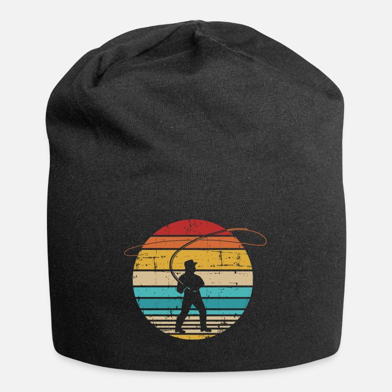 Pêche à la mouche - Bonnet en jersey - noir