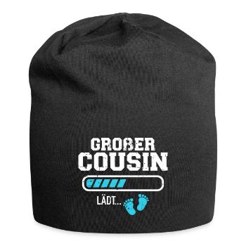 Großer Cousin - Jersey-Beanie - Schwarz - Vorne