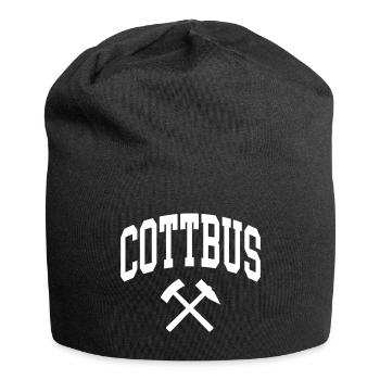 Cottbus - Jersey-Beanie - Schwarz - Vorne