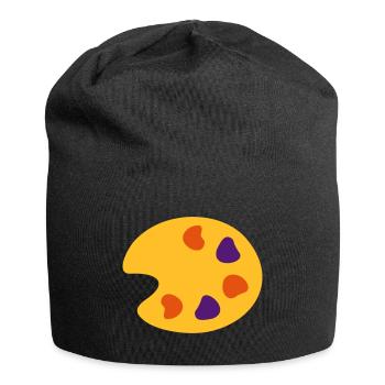 Farbe Maler - Jersey-Beanie - Schwarz - Vorne