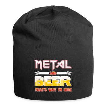 Metal and Beer - Jersey-Beanie - Schwarz - Vorne